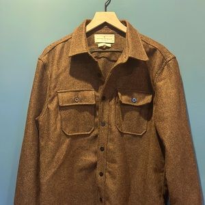 Imogene & Willie hall cpo in brown herringbone size XL